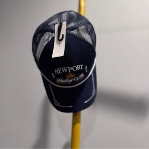 ANTHROPOLOGIE Newport Sailing Club R. I. Corduroy Nautical City Trucker Hat NWT